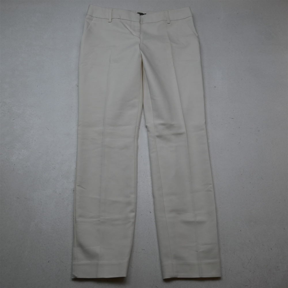 Express 0 White Columnist Ankle Mid Rise Womens Pants